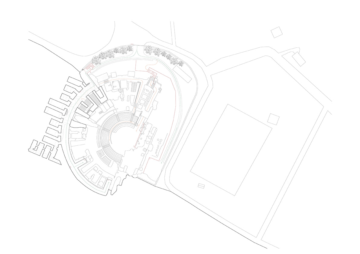 P.E.B.A. Teatro Romano di Teano - 1.Pianta