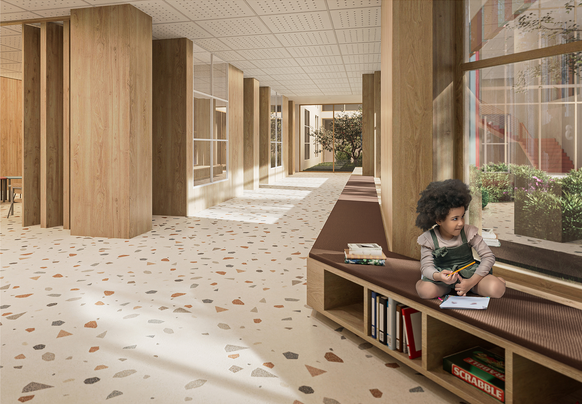 Nuova Scuola Primaria Ascoli Satriano (FG) - Render 3