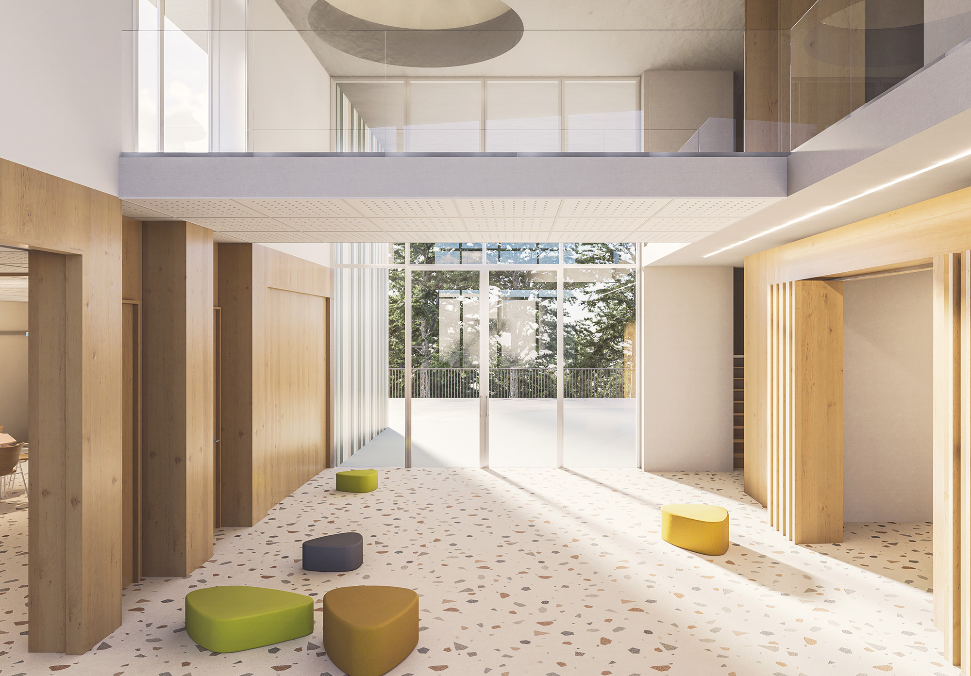 Nuova Scuola Primaria Villalfonsina (CH) - Render 3